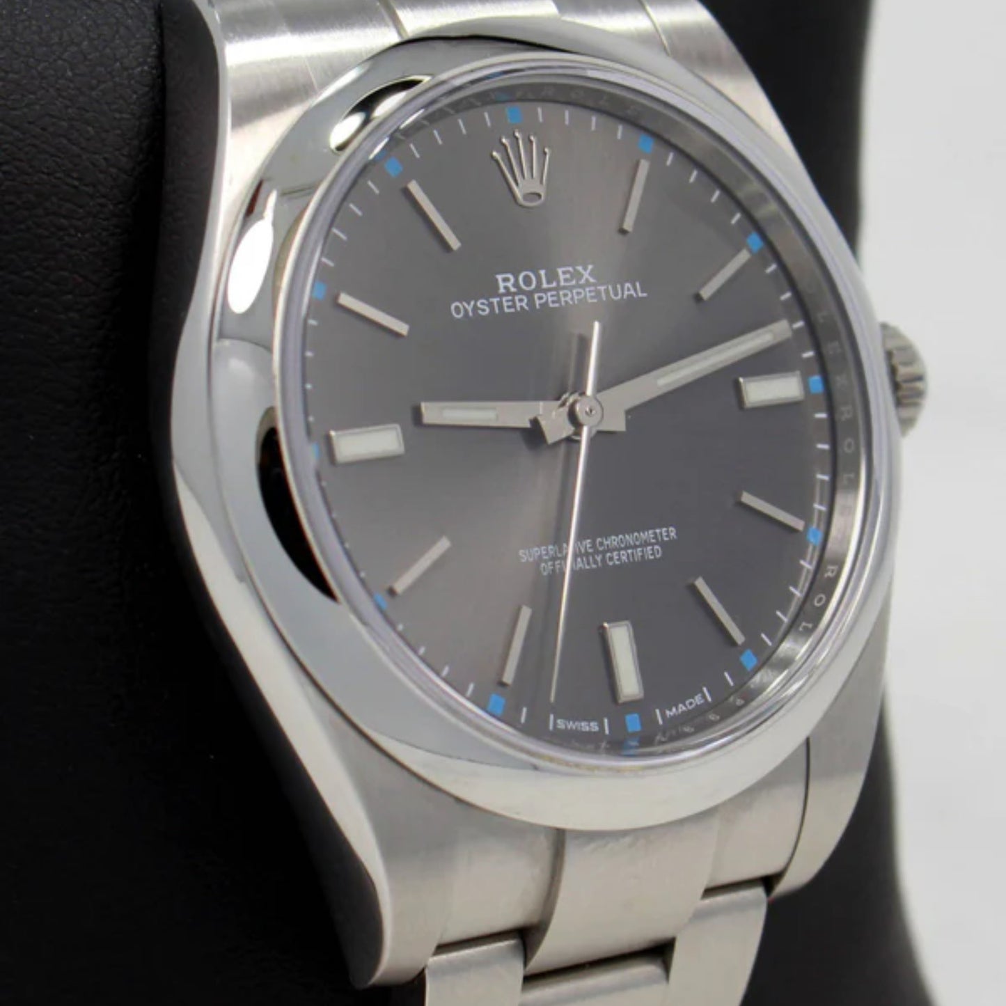 Rolex Oyster Perpetual Dark Rhodium 39mm For Women