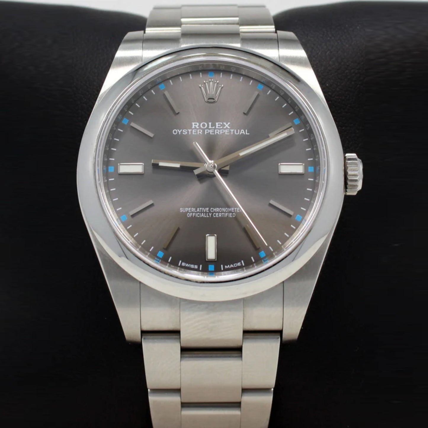 Rolex Oyster Perpetual Dark Rhodium 39mm For Women