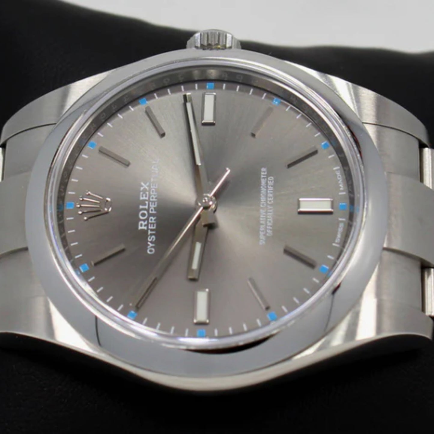 Rolex Oyster Perpetual Dark Rhodium 39mm For Women