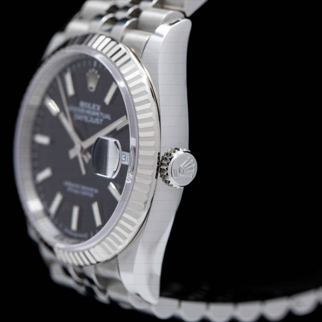 Rolex Datejust 36 Black Dial Jubilee Bracelet