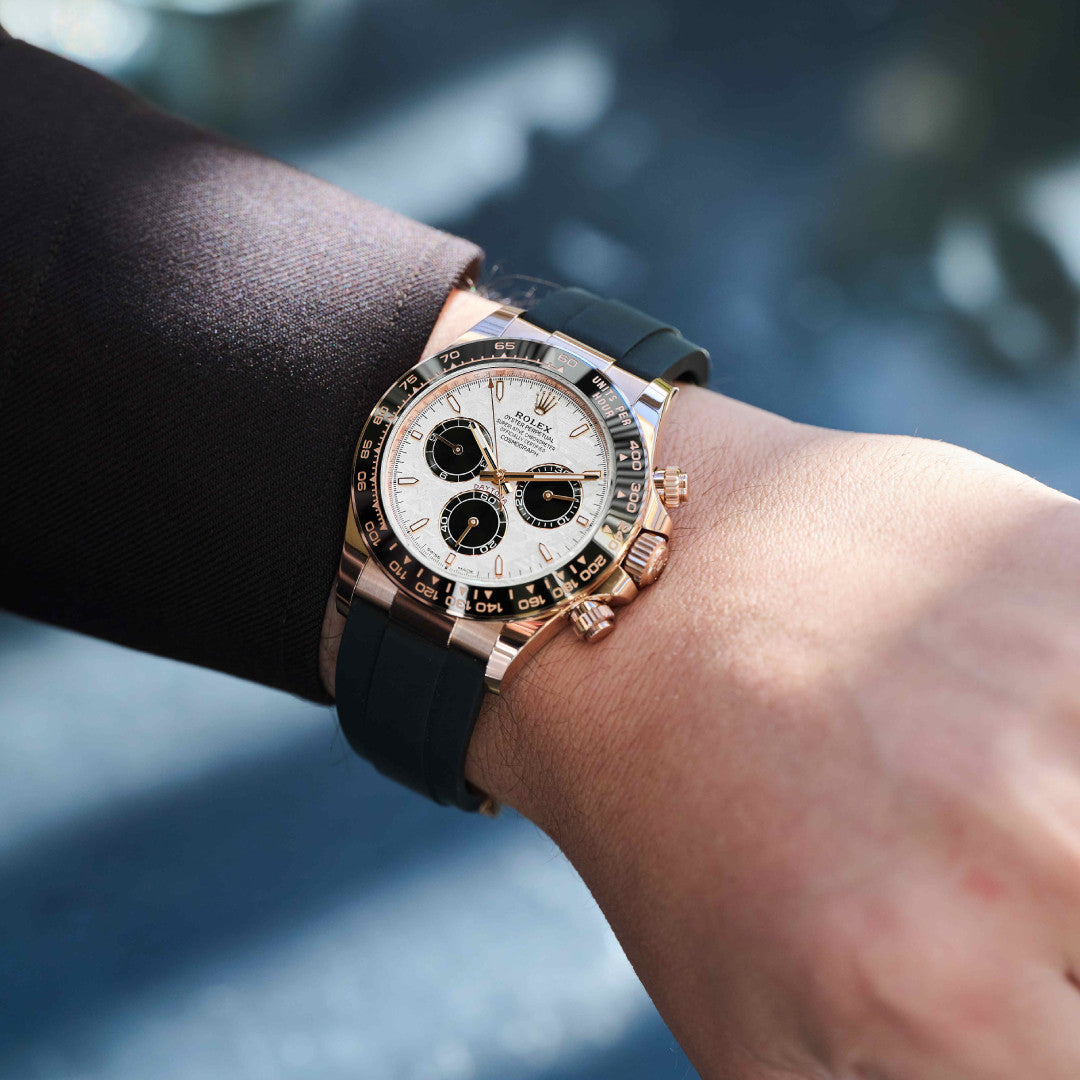 Rolex Daytona Everose Gold Meteorite Dial Oysterflex 40mm