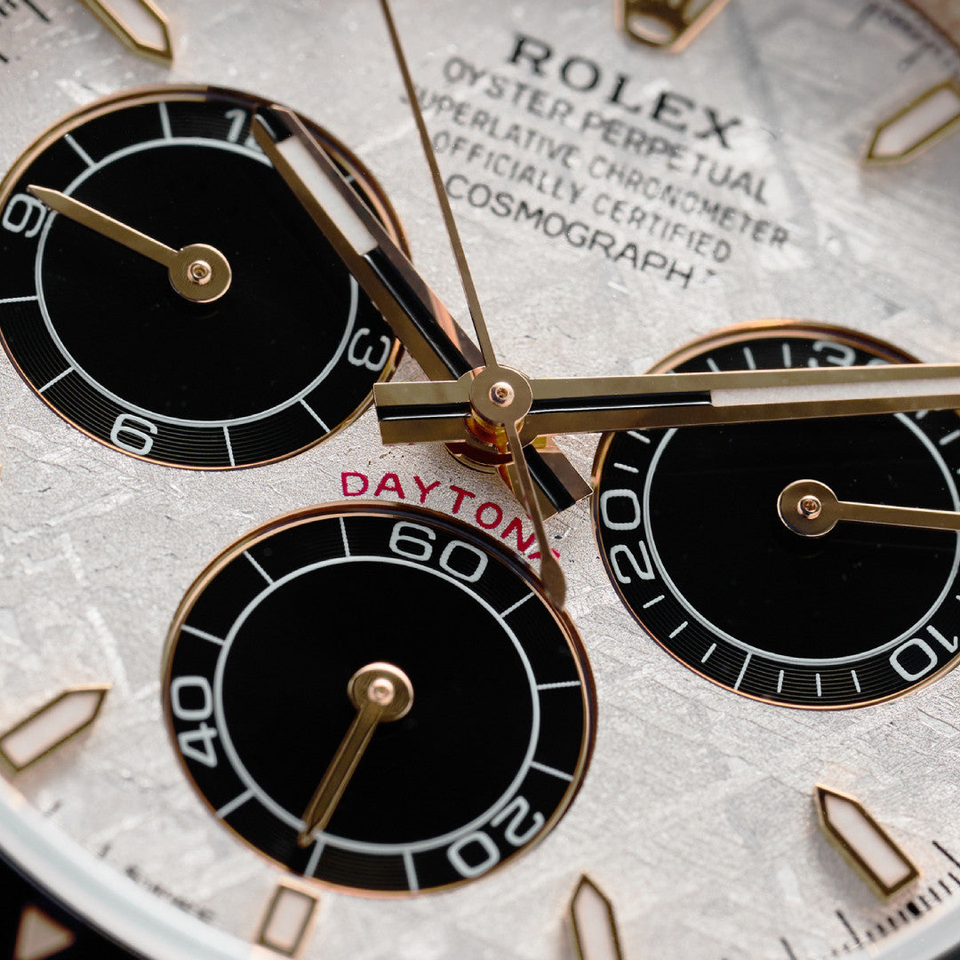 Rolex Daytona Everose Gold Meteorite Dial Oysterflex 40mm