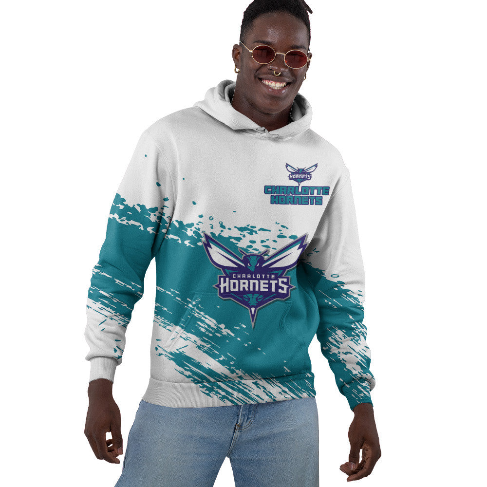 Charlotte Hornets NBA Hoodie Stylish Logo for Fans Color White NH24