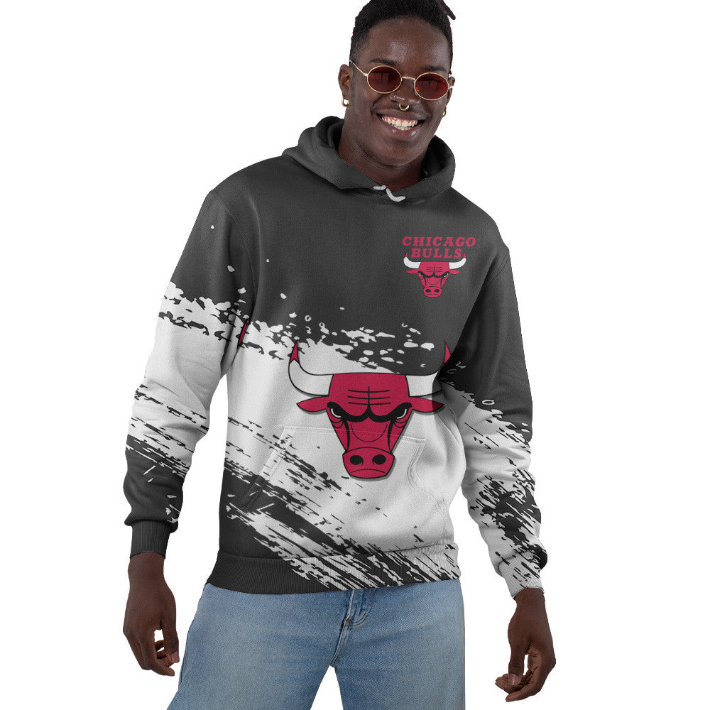 Chicago Bulls NBA Hoodie Stylish Logo for Fans Color Black NH24