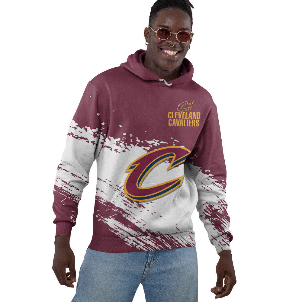 Cleveland Cavaliers NBA Hoodie Stylish Logo for Fans Color Maroon NH24
