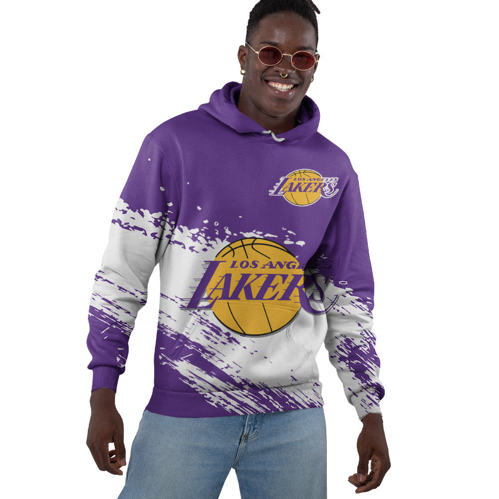 Los Angeles Lakers NBA Hoodie Stylish Logo for Fans Color Purple NH24