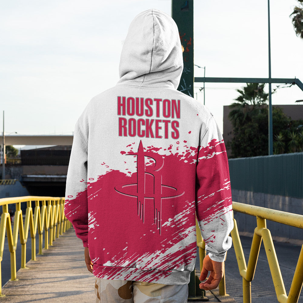 Houston Rockets NBA Hoodie Stylish Logo for Fans Color White NH24