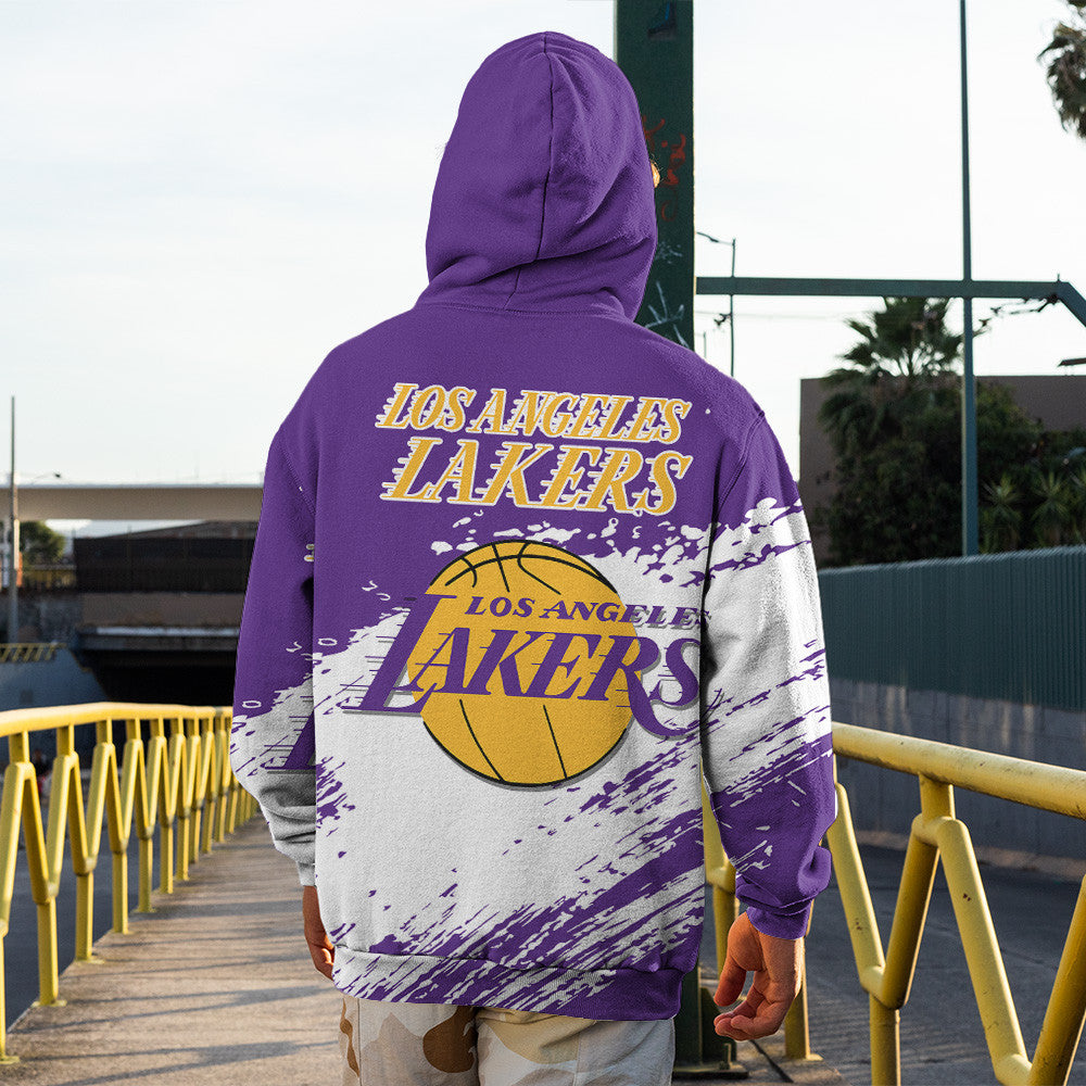 Los Angeles Lakers NBA Hoodie Stylish Logo for Fans Color Purple NH24