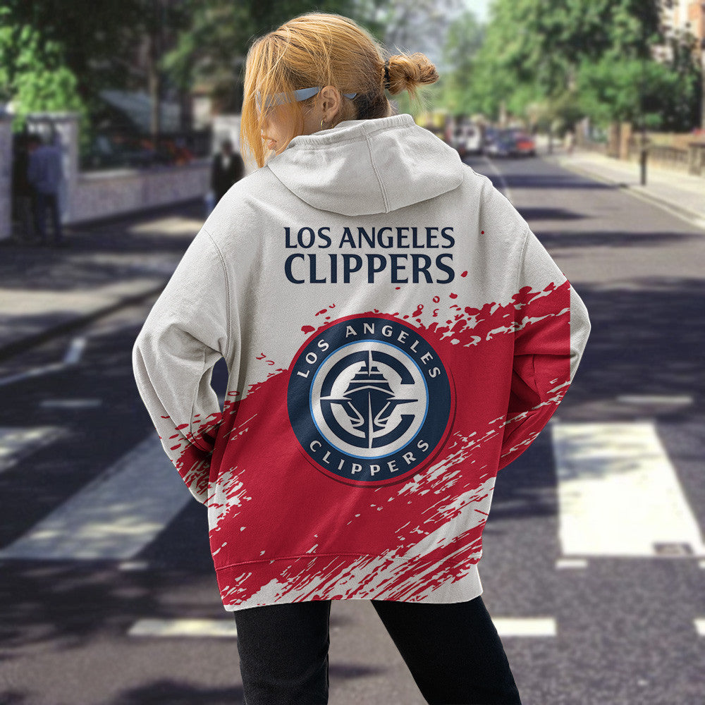Los Angeles Clippers NBA Hoodie Stylish Logo for Fans Color White NH24