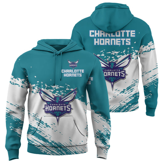 Charlotte Hornets NBA Hoodie Stylish Logo for Fans Color Blue NH24