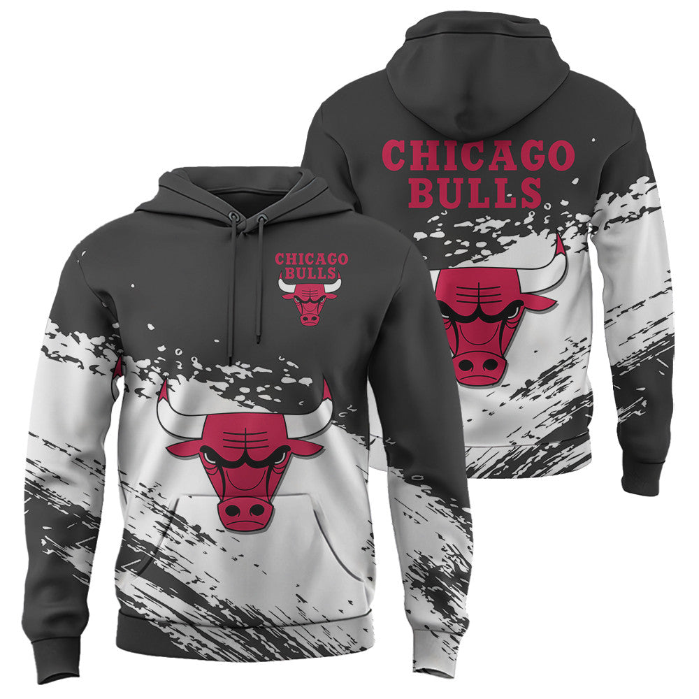 Chicago Bulls NBA Hoodie Stylish Logo for Fans Color Black NH24