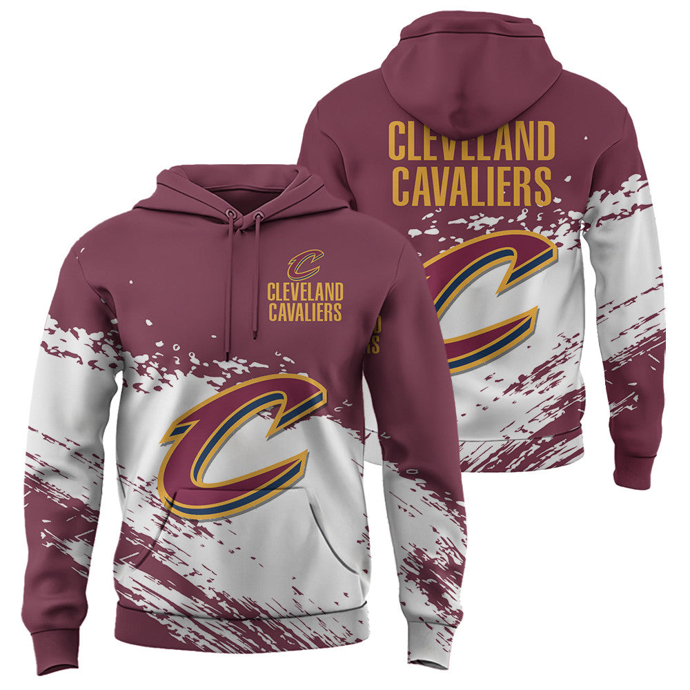 Cleveland Cavaliers NBA Hoodie Stylish Logo for Fans Color Maroon NH24