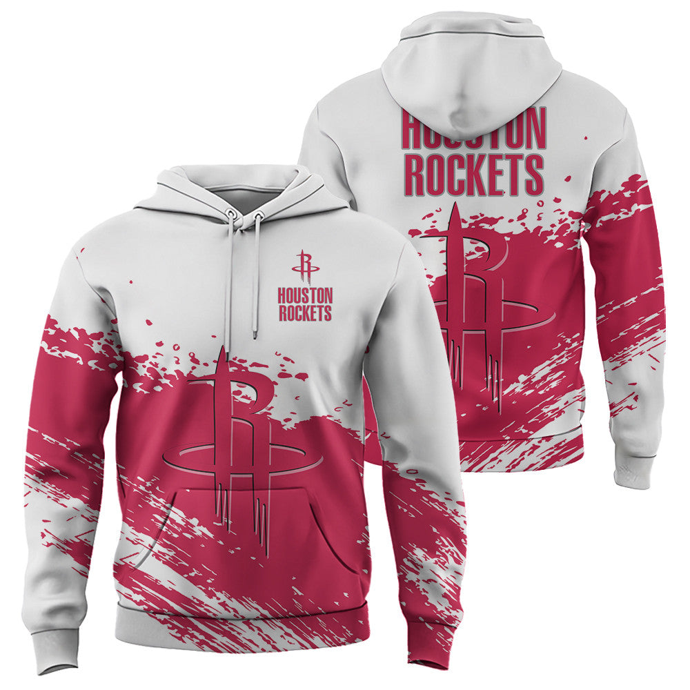 Houston Rockets NBA Hoodie Stylish Logo for Fans Color White NH24