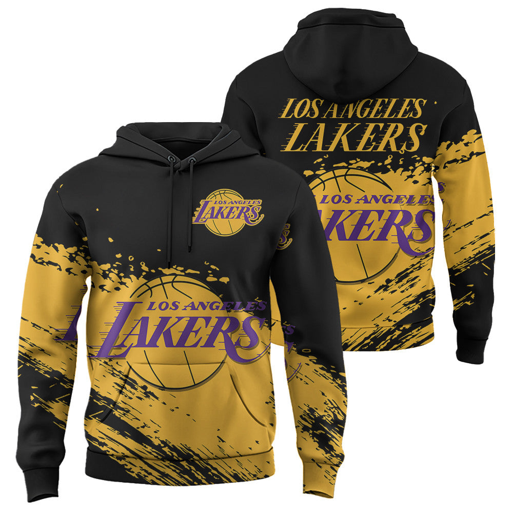 Los Angeles Lakers NBA Hoodie Stylish Logo for Fans Color Black NH24