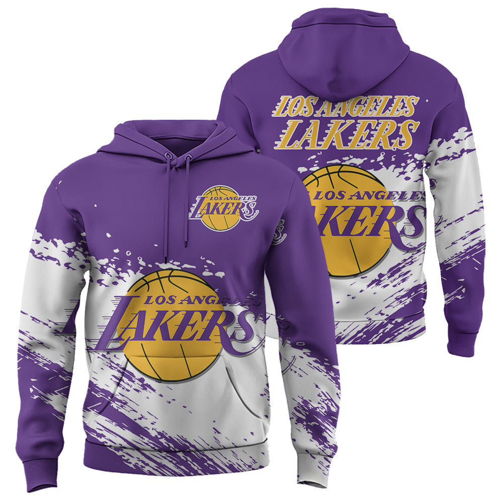 Los Angeles Lakers NBA Hoodie Stylish Logo for Fans Color Purple NH24