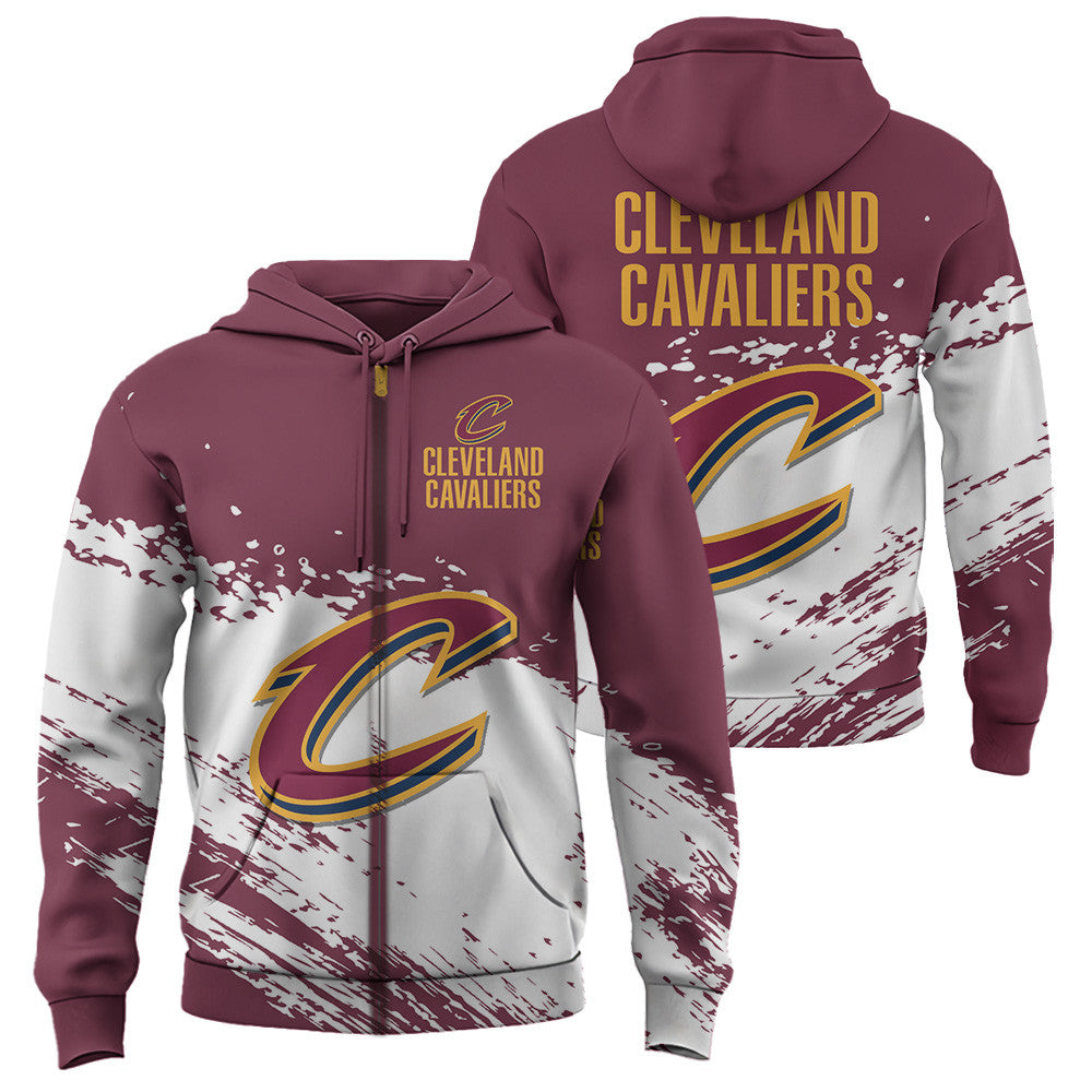 Cleveland Cavaliers NBA Hoodie Stylish Logo for Fans Color Maroon NH24
