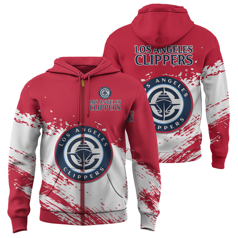 Los Angeles Clippers NBA Hoodie Stylish Logo for Fans Color Red NH24