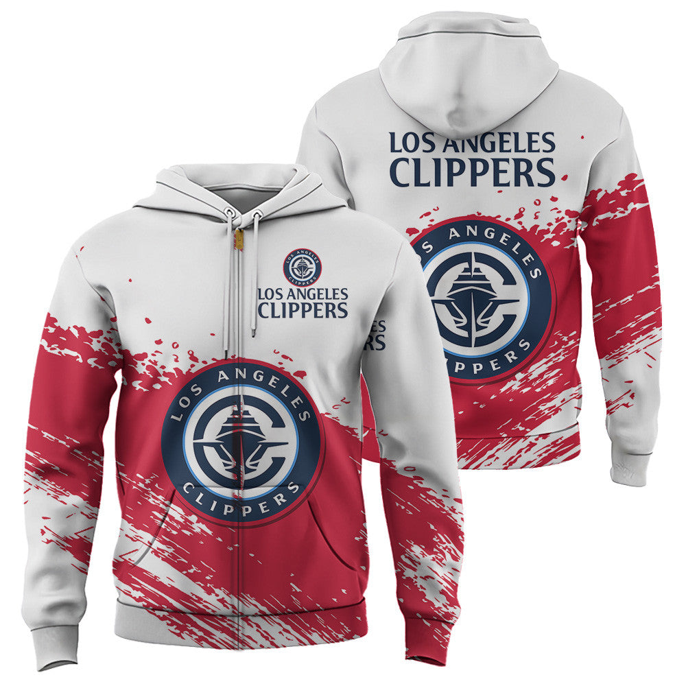 Los Angeles Clippers NBA Hoodie Stylish Logo for Fans Color White NH24