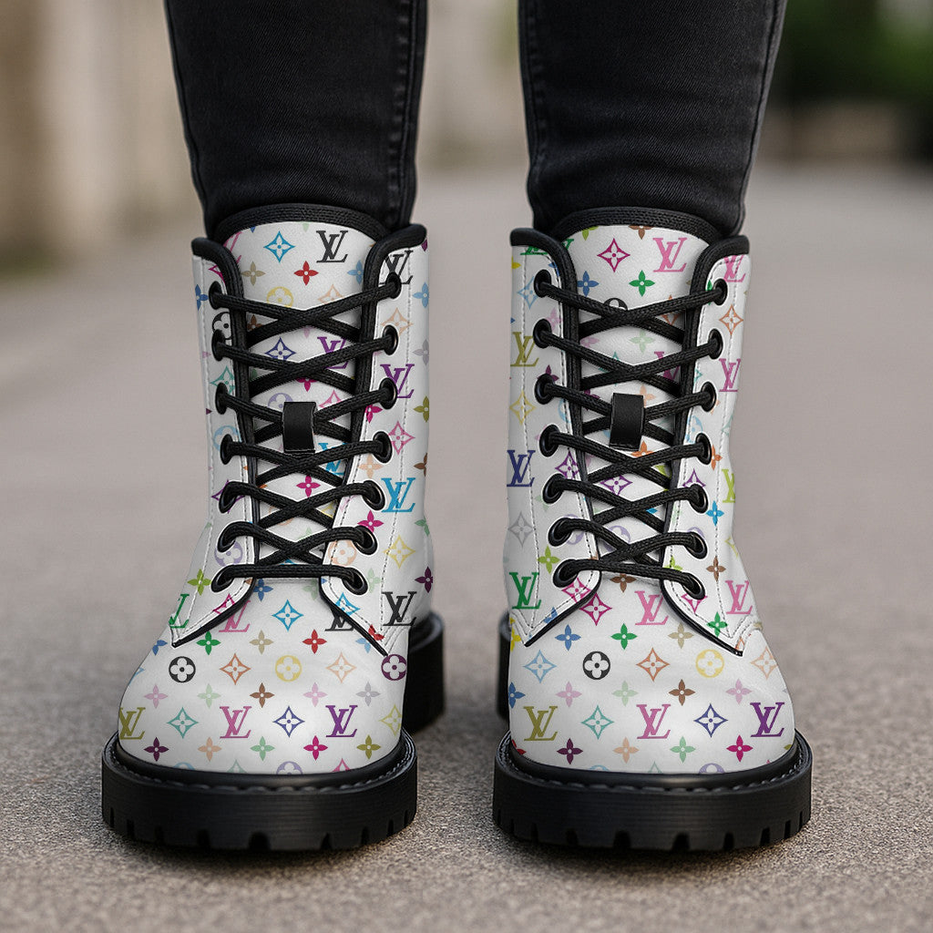 Louis Vuitton Leather Boots Multicolor Style