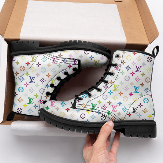 Louis Vuitton Leather Boots Multicolor Style