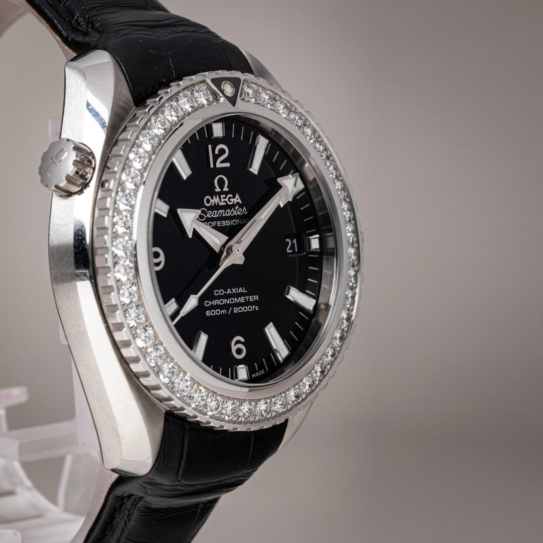 Omega Seamaster Planet Ocean 600M Co-Axial Chronometer Diamond Bezel