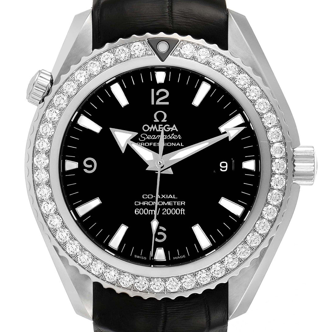 Omega Seamaster Planet Ocean 600M Co-Axial Chronometer Diamond Bezel