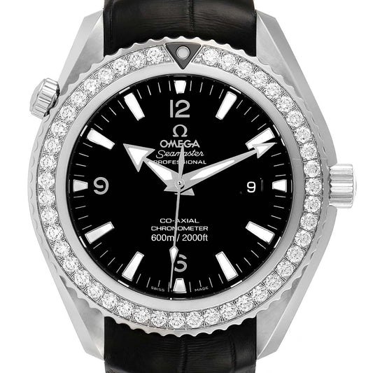 Omega Seamaster Planet Ocean 600M Co-Axial Chronometer Diamond Bezel