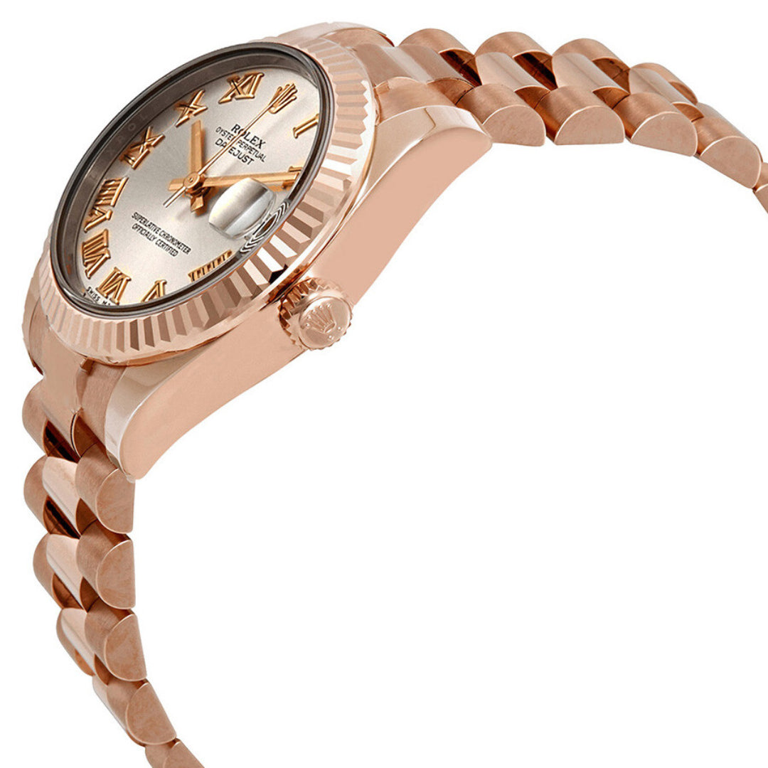 Rolex Lady-Datejust 28, Everose Stainless Steel, Ref# 279175-0021