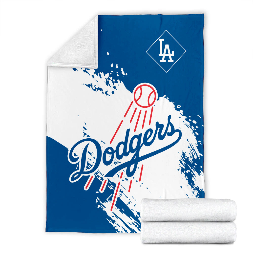 Los Angeles Dodgers Baseball Premium Blanket - Stylish Dodgers Logo Tee Tor Fans NH24