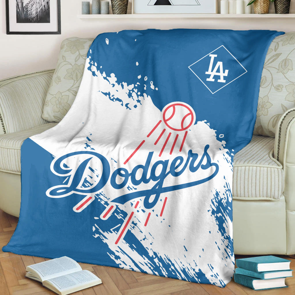 Los Angeles Dodgers Baseball Premium Blanket - Stylish Dodgers Logo Tee Tor Fans NH24