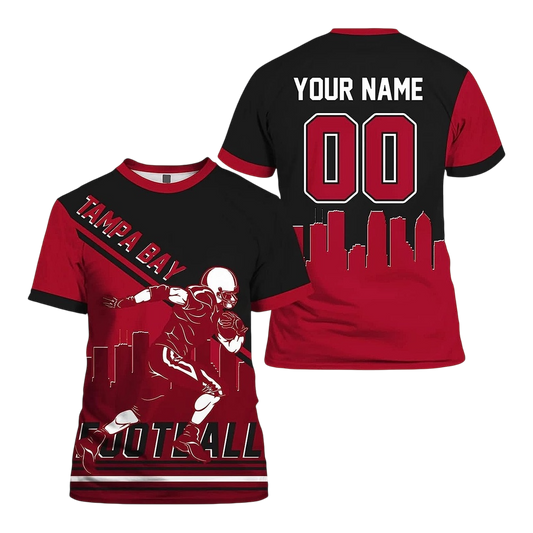 NFL Tampa Bay Buccaneers Custom Name And Number T-Shirt – Football Player For Big Fan NH24