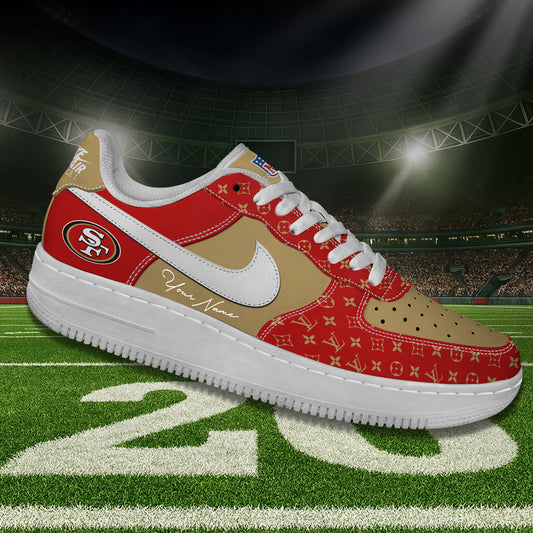 (Personalized) San Francisco 49ers LV x Nike Air Force 1