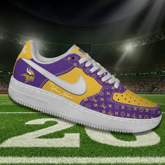 (Personalized) Minnesota Vikings LV x Nike Air Force 1