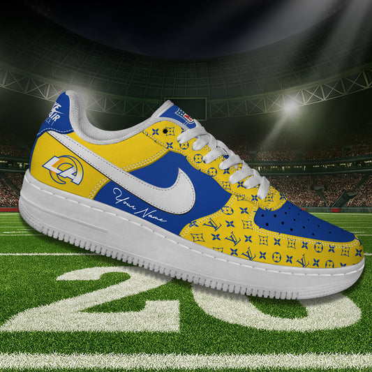 (Personalized) Los Angeles Rams LV x Nike Air Force 1