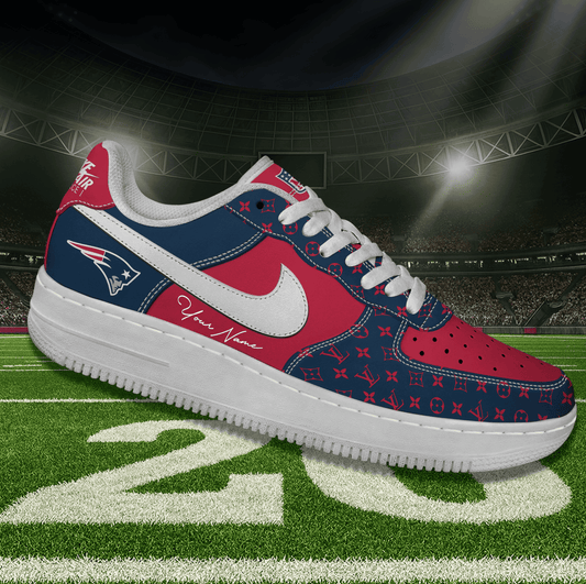 (Personalized) New England Patriots LV x Nike Air Force 1