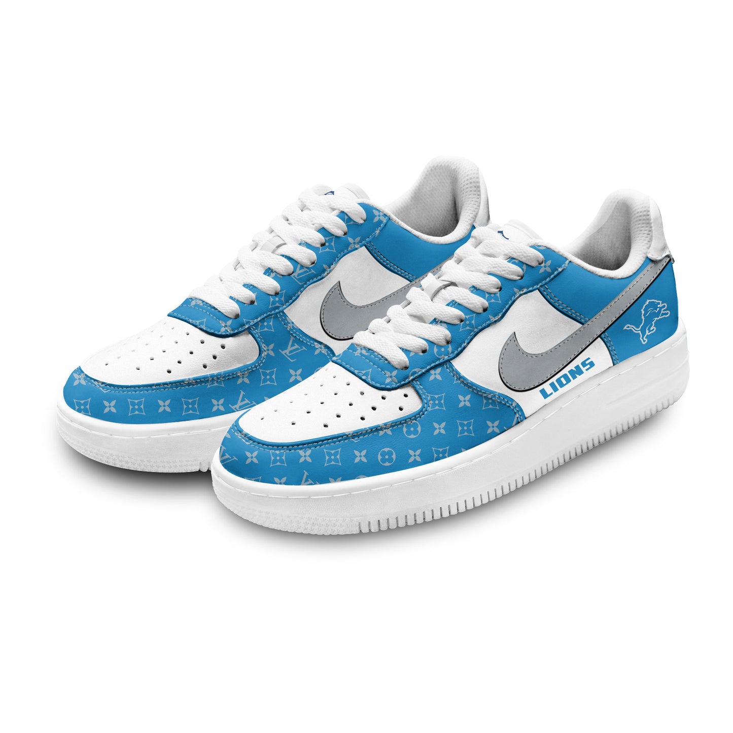(Personalized) Detroit Lions LV x Nike Air Force 1