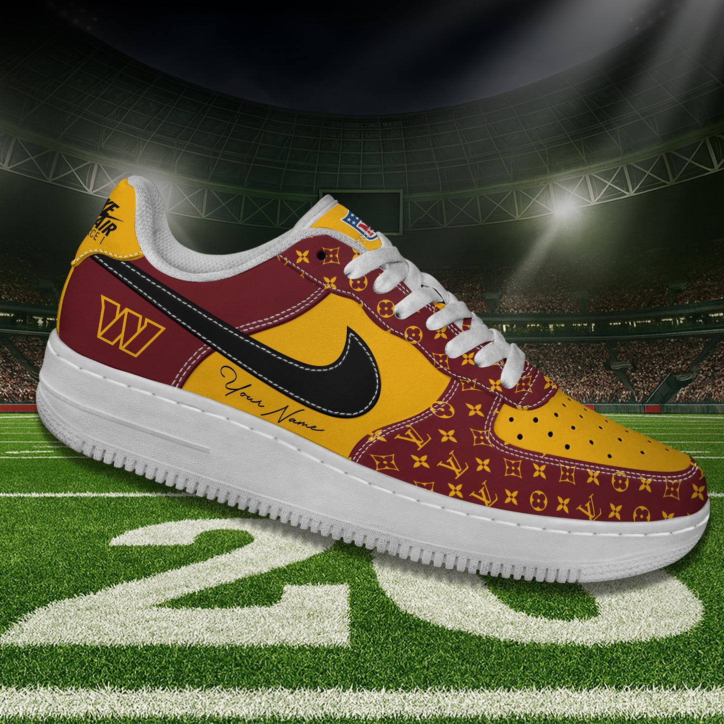 (Personalized) Washington Commanders LV x Nike Air Force 1