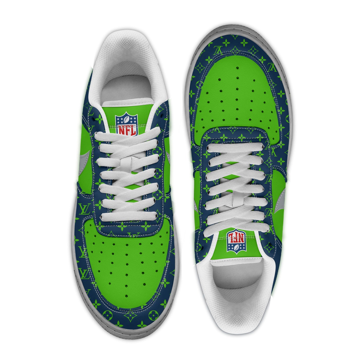 (Personalized) Seattle Seahawks LV x Nike Air Force 1