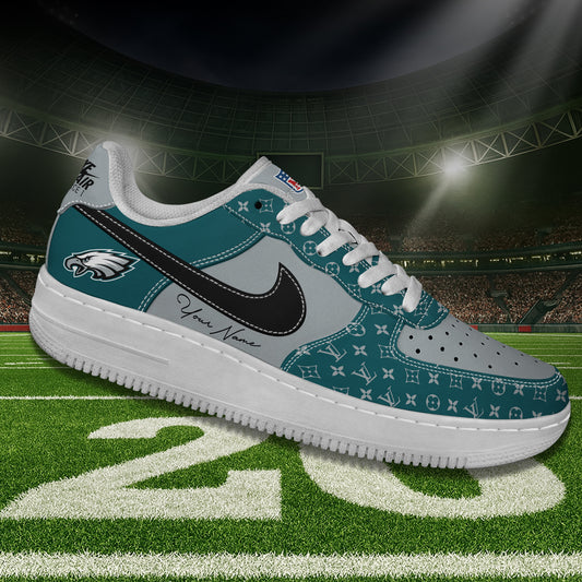 (Personalized) Philadelphia Eagles LV x Nike Air Force 1