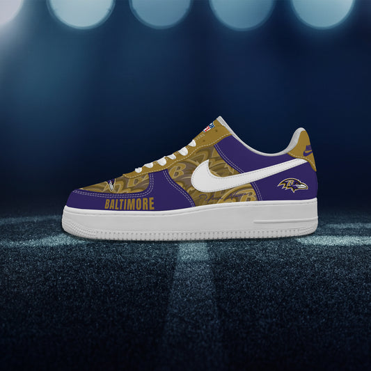 (Personalized) Baltimore Ravens Nike Air Force 1