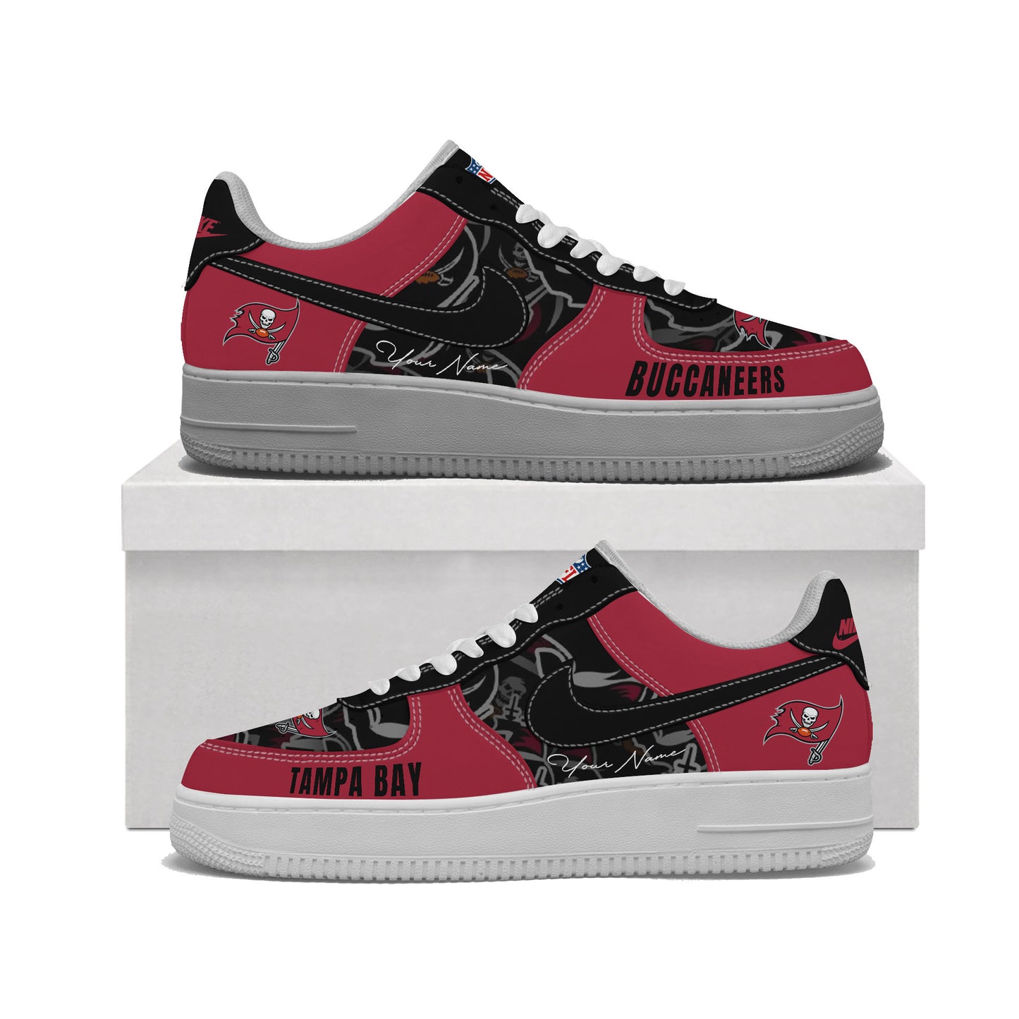 (Personalized) Tampa Bay Buccaneers Nike Air Force 1