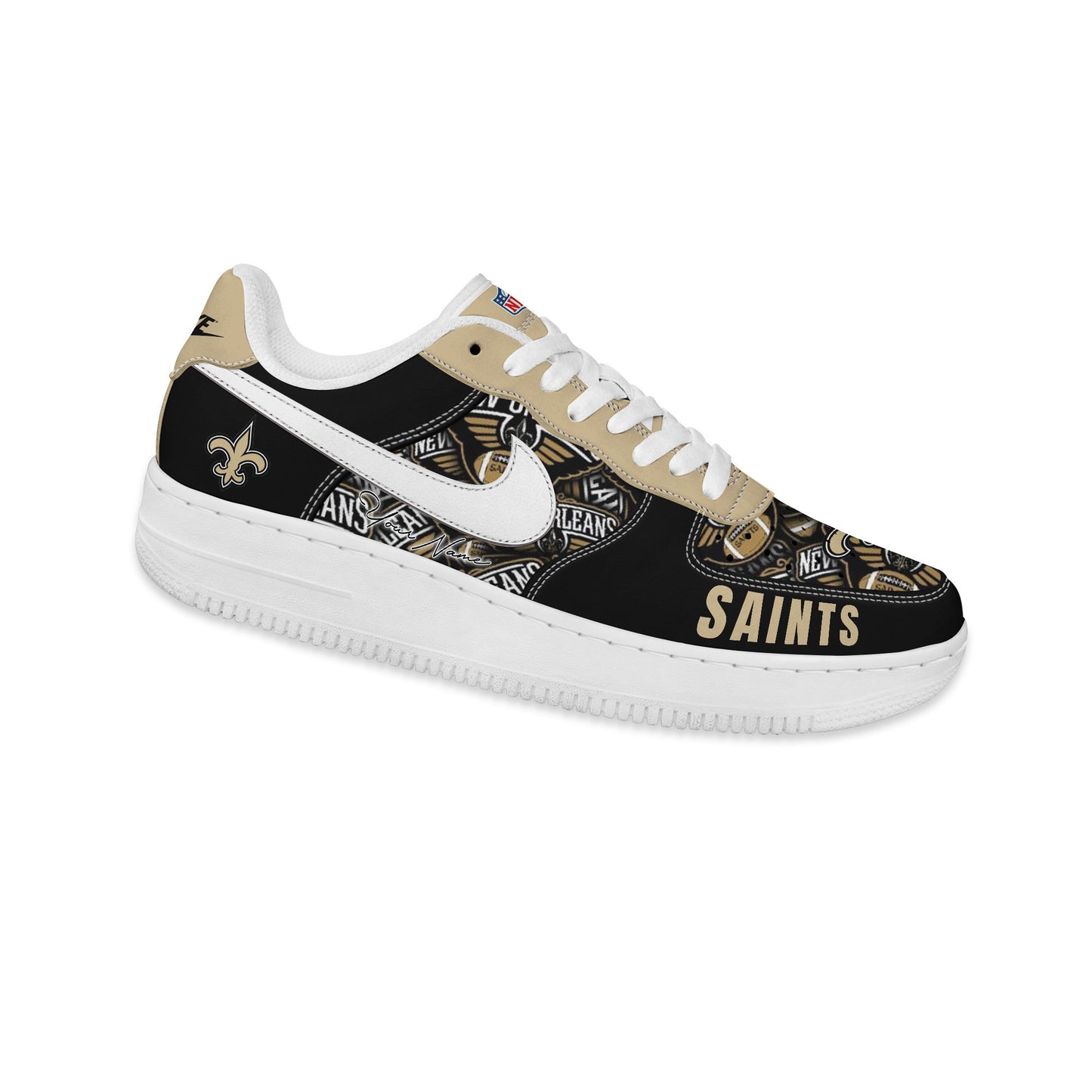 (Personalized) New Orleans Saints Nike Air Force 1