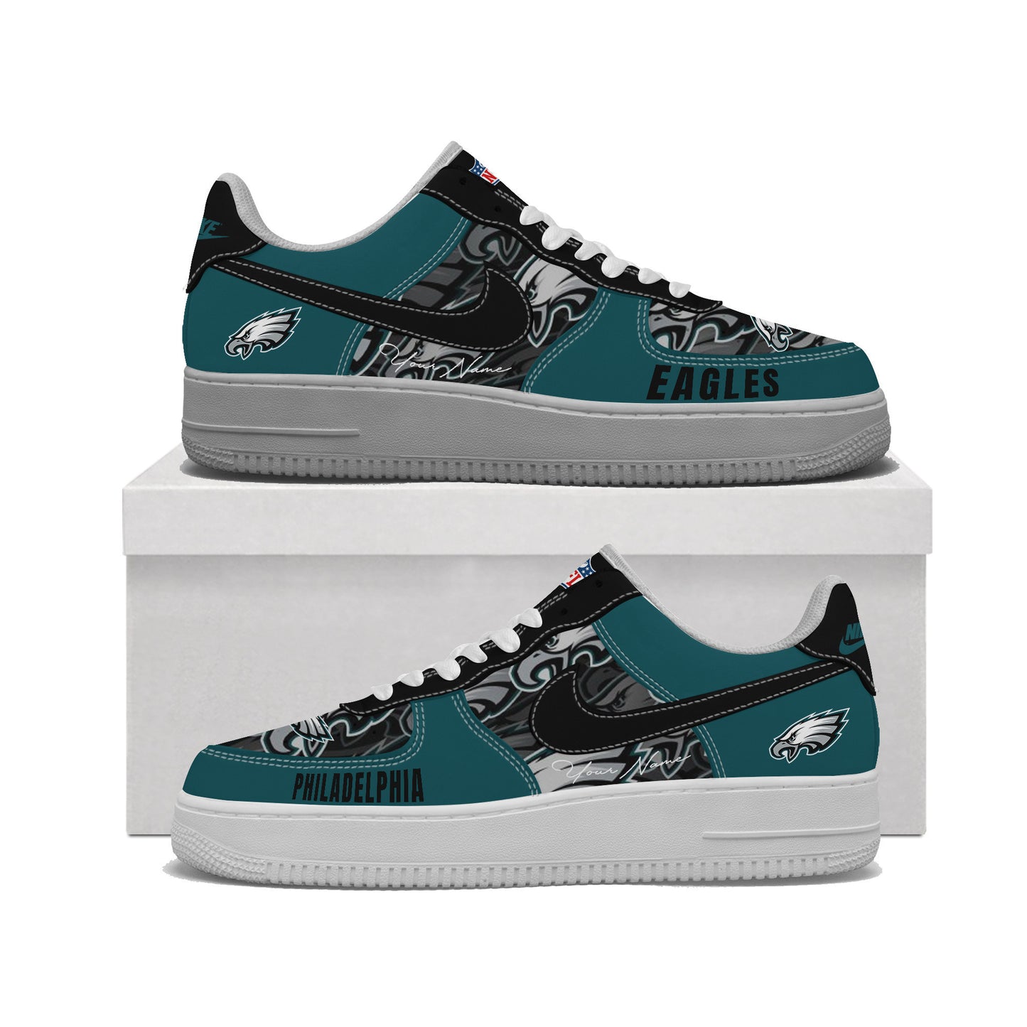 (Personalized) Philadelphia Eagles Nike Air Force 1