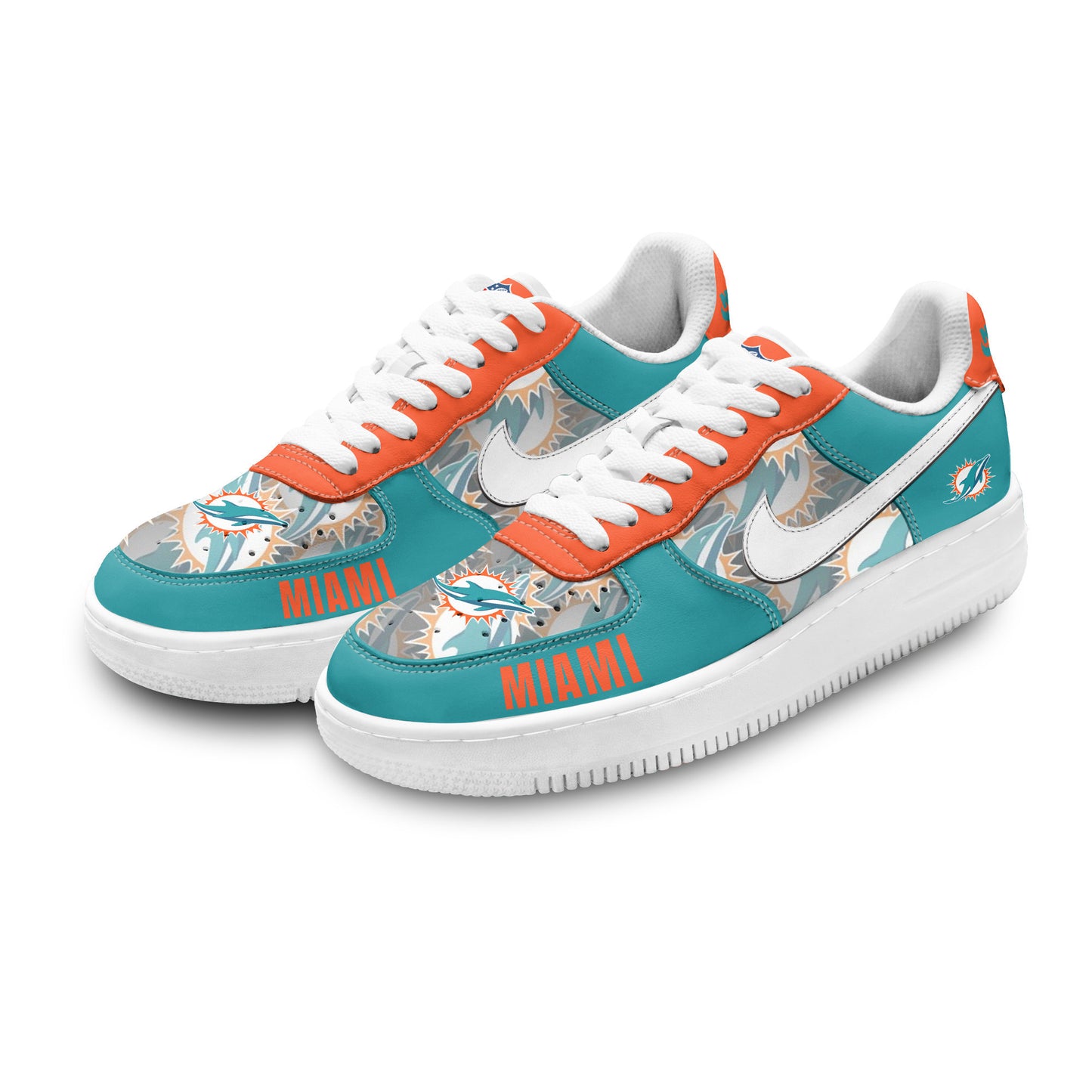 (Personalized) Miami Dolphins Nike Air Force 1