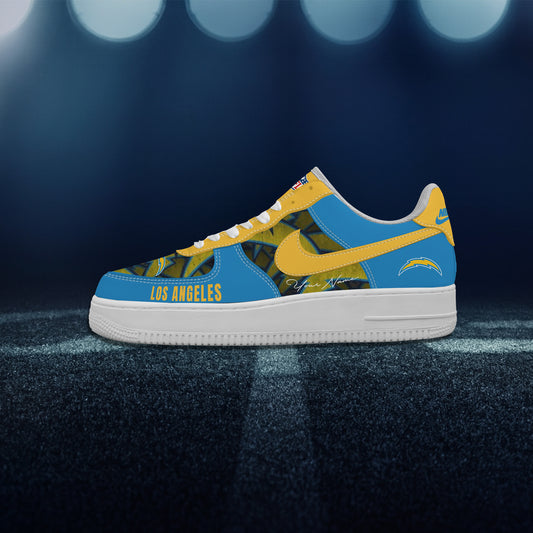 (Personalized) Los Angeles Chargers Nike Air Force 1