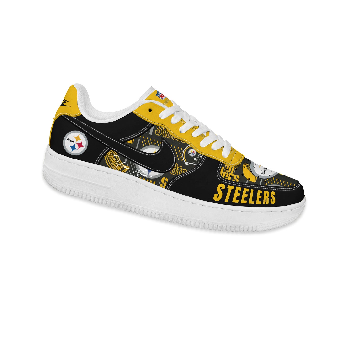 (Personalized) Pittsburgh Steelers Nike Air Force 1