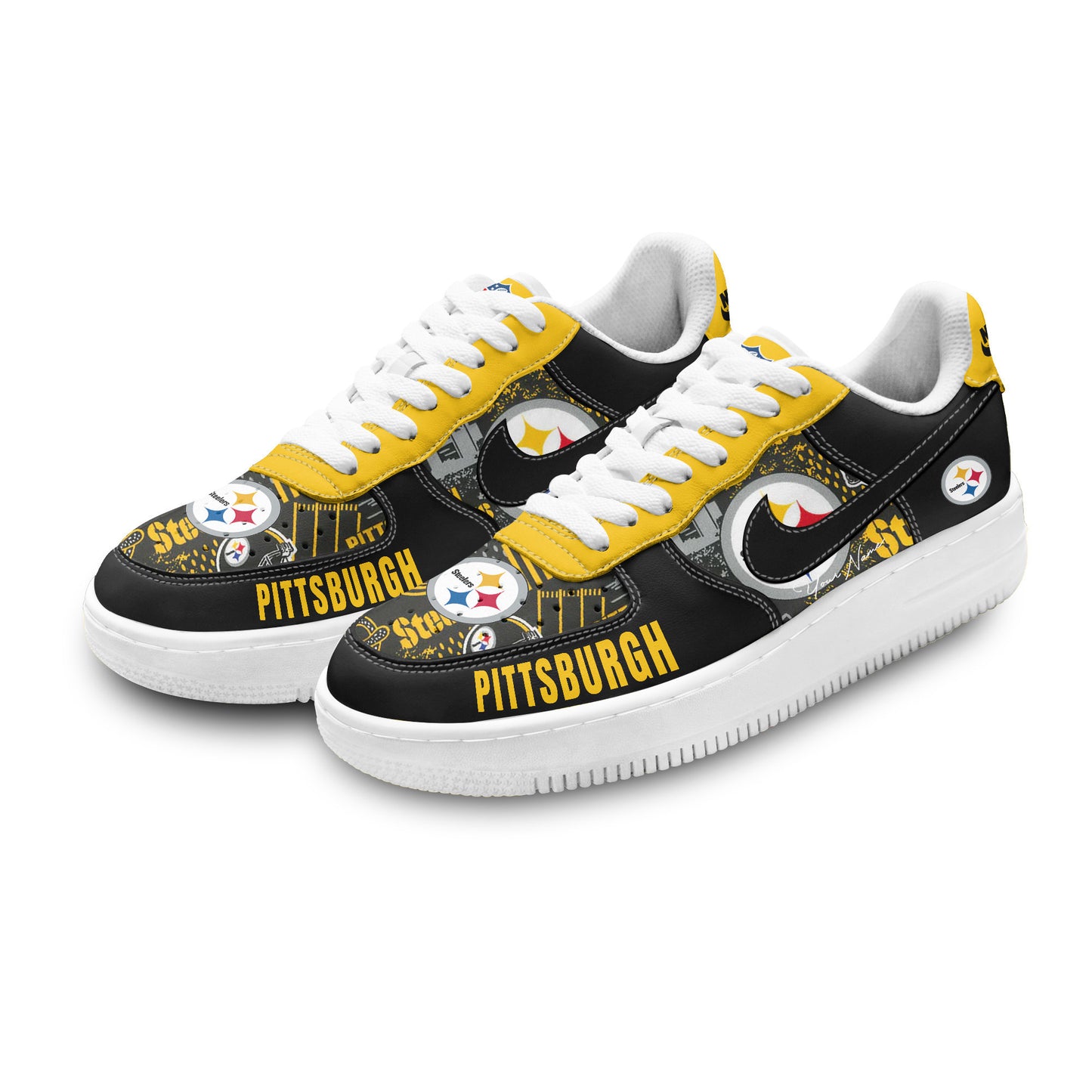 (Personalized) Pittsburgh Steelers Nike Air Force 1