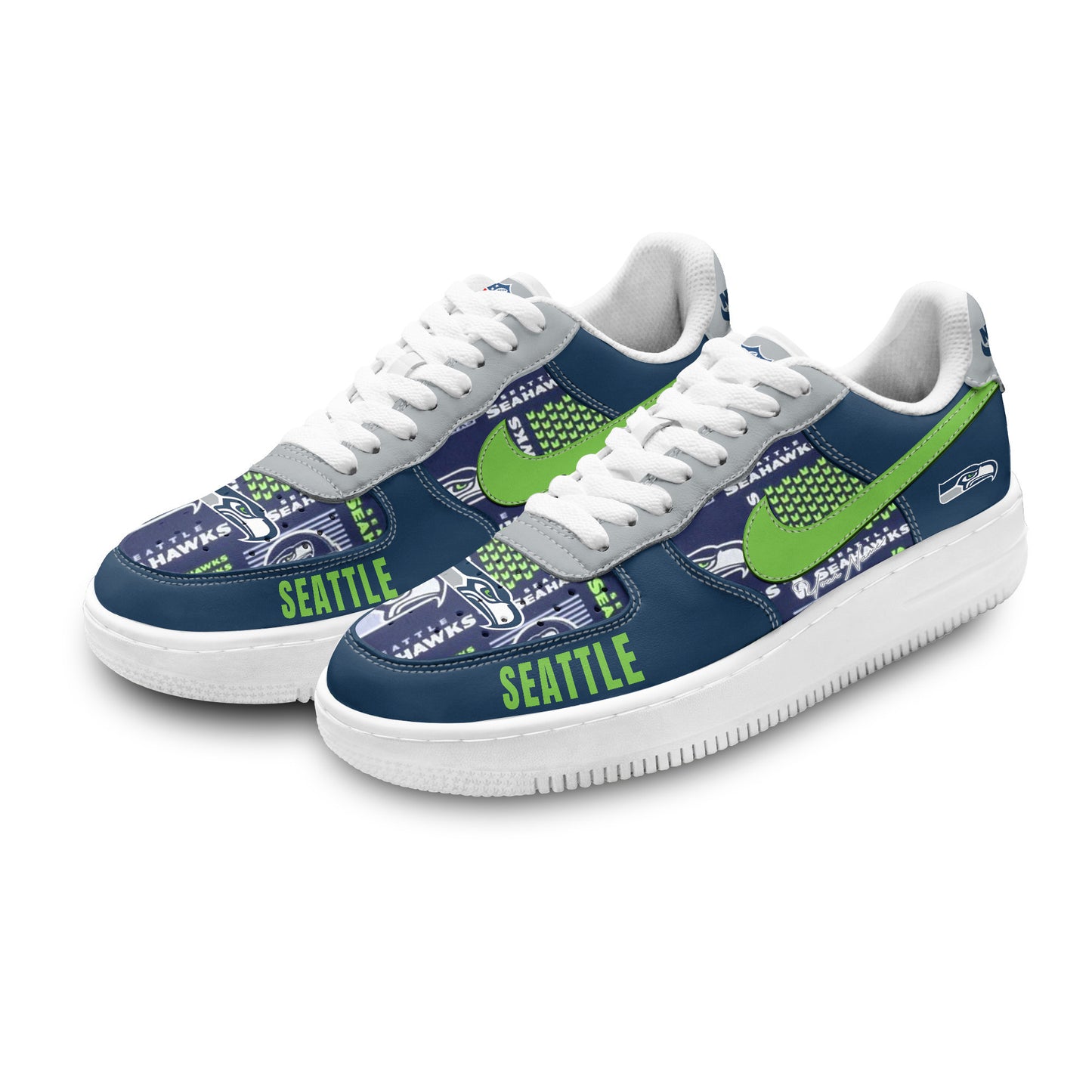 (Personalized) Seattle Seahawks Nike Air Force 1
