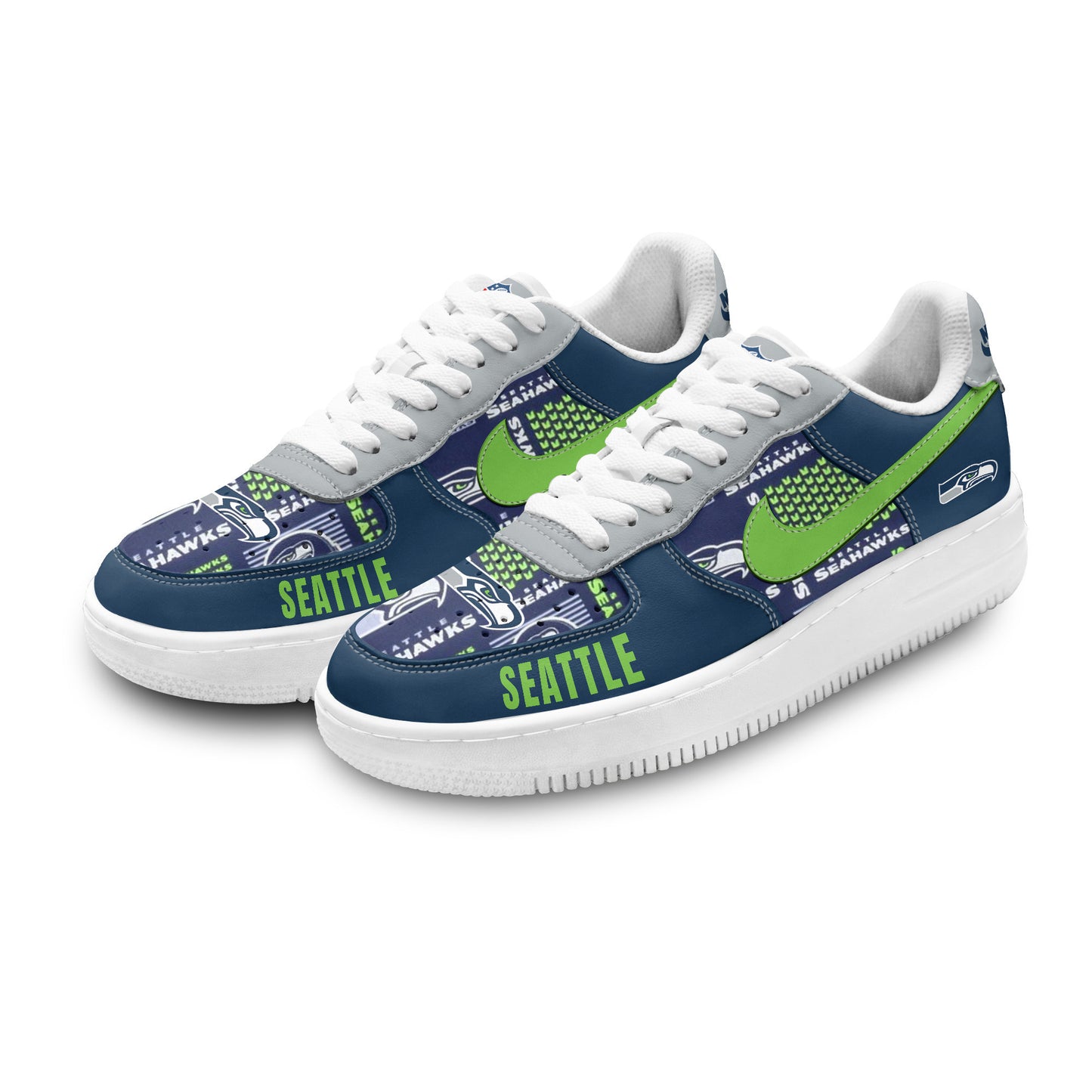 (Personalized) Seattle Seahawks Nike Air Force 1