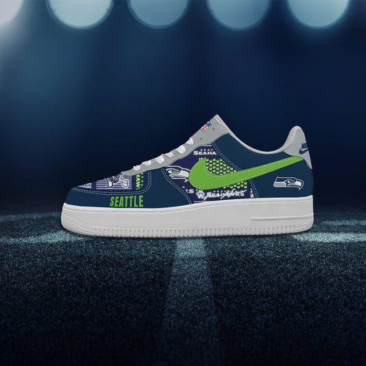 (Personalized) Seattle Seahawks Nike Air Force 1